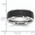 Cobalt Black Carbon Fiber Inlay 8mm Polished Band