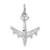 14KT Gold White Gold 3-D Airplane Charm