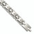 Stainless Steel Brushed and Polished with CZ 8.5 inch Link Bracelet