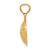 14KT Gold Gold Satin and Polished Basketball Pendant