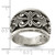 Sterling Silver Antiqued Scroll Design Ring