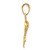 14KT Gold Gold Dolphin Swimming Pendant