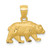 14KT Gold Diamond-cut Bear Pendant