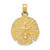 14KT Gold Sand Dollar Pendant