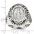 Sterling Silver Antiqued Miraculous Medal Ring