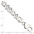 Sterling Silver 9.15mm Pavé Curb Chain