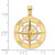 14KT Gold Nautical Compass Charm