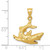 14KT Gold Shark Pendant