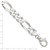 Sterling Silver 15mm Figaro Chain