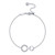 Lafonn Interlocking Circles Bracelet in Platinum Bonded Sterling Silver