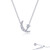 Lafonn Moon and Star Necklace bonded in Platinum