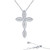 Lafonn 0.3 CTW Cross Necklace bonded in Platinum
