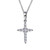 Lafonn 0.33 CTW Cross Pendant Necklace bonded in Platinum