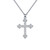 Lafonn 0.35 CTW Cross Necklace bonded in Platinum