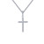 Lafonn 0.36 CTW Cross Pendant Necklace bonded in Platinum