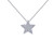 Lafonn 0.41 CTW Star Pendant Necklace bonded in Platinum