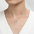 Lafonn 0.63 CTW Open Circle Necklace bonded in Platinum