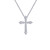 Lafonn 0.67 CTW Cross Pendant Necklace bonded in Platinum