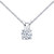 Lafonn 1 CTW Solitaire Necklace bonded in Platinum