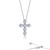 Lafonn 1.02 CTW Cross Pendant Necklace bonded in Platinum