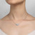 Lafonn 1.21 CTW Heart Necklace bonded in Platinum