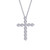 Lafonn 1.87 CTW Cross Necklace bonded in Platinum