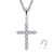 Lafonn 1.87 CTW Cross Pendant Necklace bonded in Platinum