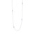 Lafonn Cross Station Necklace bonded in Platinum