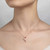 Lafonn Infinity Heart Pendant Necklace bonded in Platinum