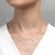 Lafonn Leaf Station Necklace bonded in Platinum