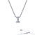 Lafonn Letter I Pendant Necklace bonded in Platinum