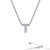 Lafonn Letter T Pendant Necklace bonded in Platinum