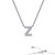 Lafonn Letter Z Pendant Necklace bonded in Platinum