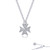 Lafonn Mini Maltese Cross Necklace bonded in Platinum