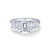 Lafonn Graduated 7-Stone Engagement Ring bonded in Platinum