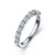 Lafonn 0.75 CTW Half-Eternity Band bonded in Platinum