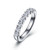 Lafonn 1 CTW Half-Eternity Band bonded in Platinum