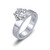 Lafonn 2.04 CTW Solitaire Ring bonded in Platinum