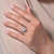 Lafonn 2.26 CTW Halo Engagement Ring bonded in Platinum