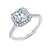 Lafonn 2.34 CTW Halo Engagement Ring bonded in Platinum