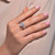 Lafonn Emerald-Cut Halo Wedding Set bonded in Platinum