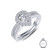 Lafonn Joined-At-The-Heart Wedding Set bonded in Platinum