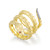Lafonn Modern Snake Ring bonded in Platinum
