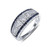 Lafonn Vintage Inspired Half Eternity Band bonded in Platinum