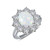 Lafonn Art Deco Inspired Engagement Ring bonded in Platinum R0238OPP05