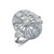 Lafonn Art Deco Inspired Engagement Ring bonded in Platinum R0245CLP05