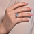 Lafonn Classic Three-Stone Engagement Ring bonded in Platinum R0184CLP05