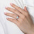 Lafonn Halo Engagement Ring bonded in Platinum R0295OPP05