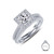 Lafonn Joined-At-The-Heart Wedding Set bonded in Platinum 9R036CLP05