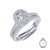Lafonn Joined-At-The-Heart Wedding Set bonded in Platinum 9R039CLP05